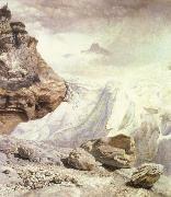 John Edward Brett The Glacier at Rossenlaui oil painting on canvas